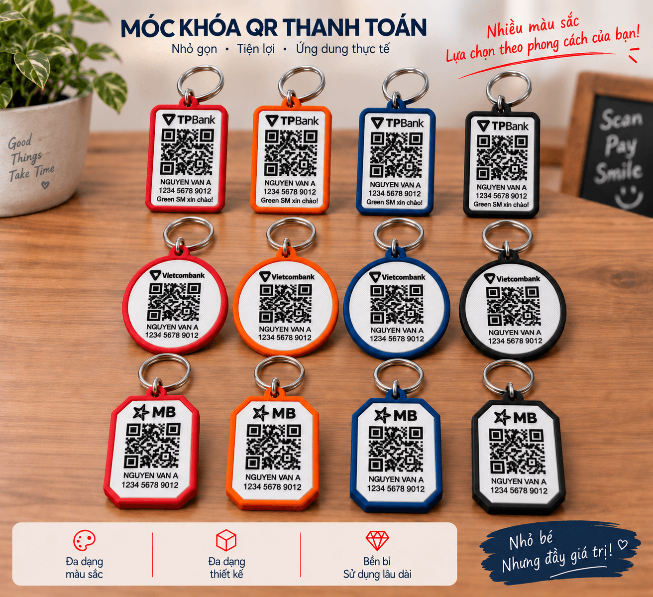 Móc khóa QR 3D - ảnh 4